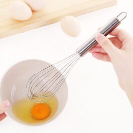 Stainless Steel Egg Beater Hand Whisk Mixer Kitchen Tools 8 Inches