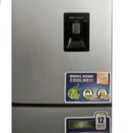 Nasco – Stainless Steel Refrigerator With Dispenser – 297 Litres – Grey