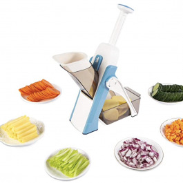 Vegetable Slicer Adjustable Thickness Potato Onion Chopper Safe Upright Dicer Fruit
